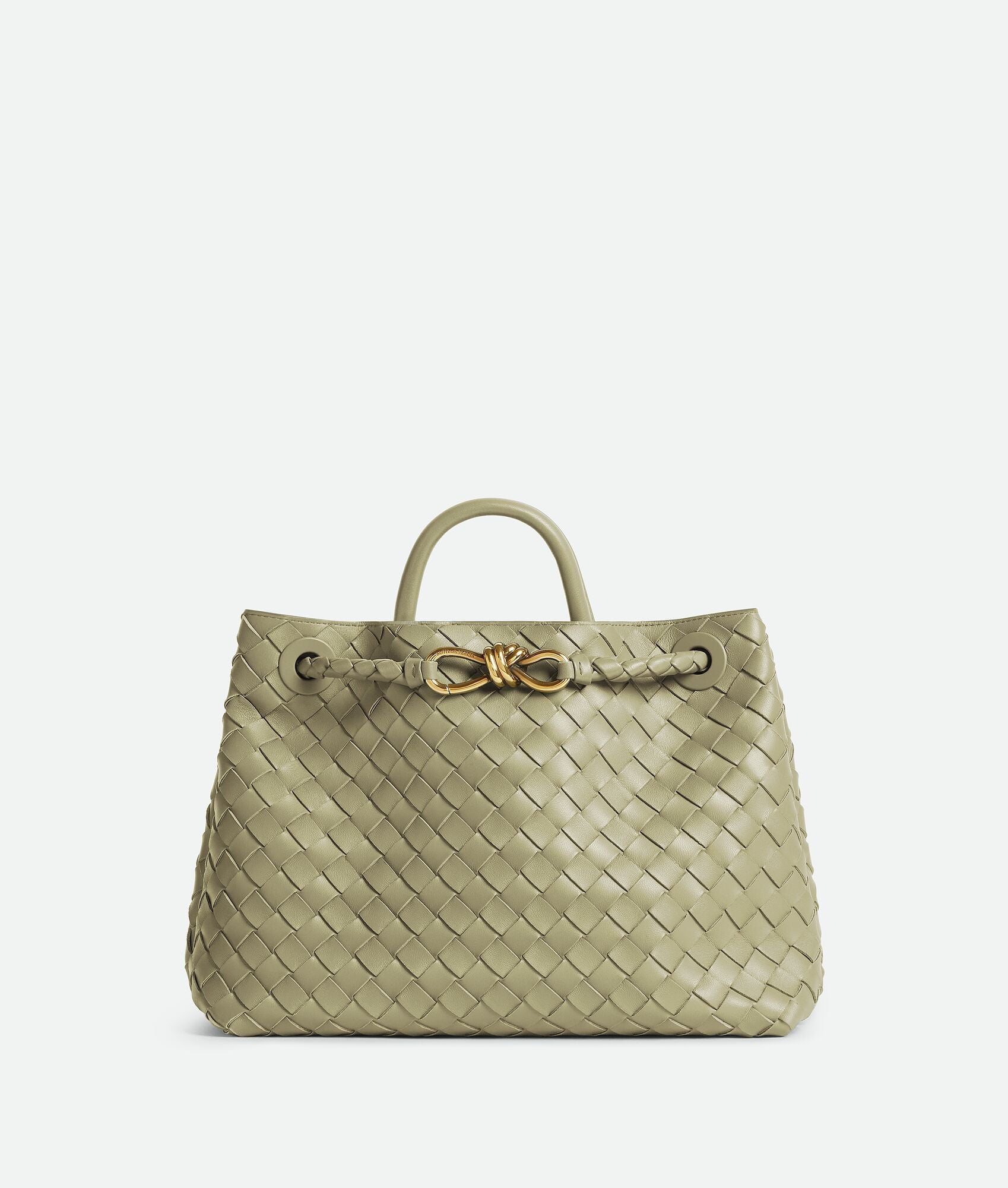 Woven Vegan Leather Tote