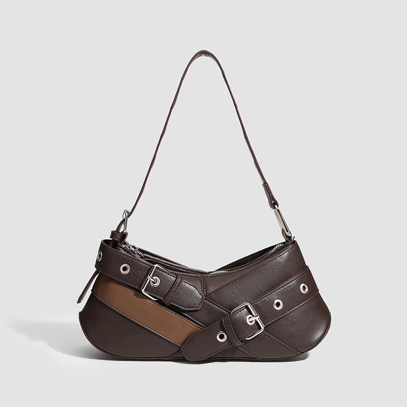 Elysian Buckle-Strap Shoulder Bag