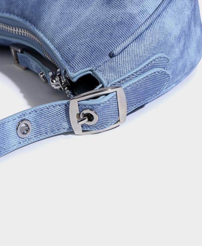 LunaEdge Buckle Crescent Hobo Bag