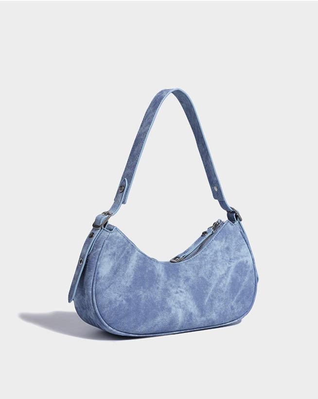 LunaEdge Buckle Crescent Hobo Bag