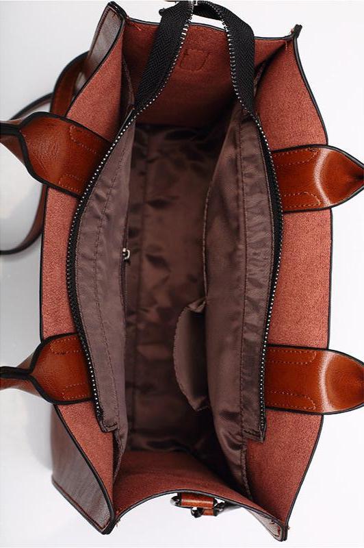 Rose Grande Messenger Tote Bag