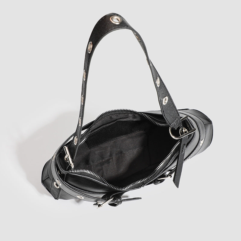 Elysian Buckle-Strap Shoulder Bag