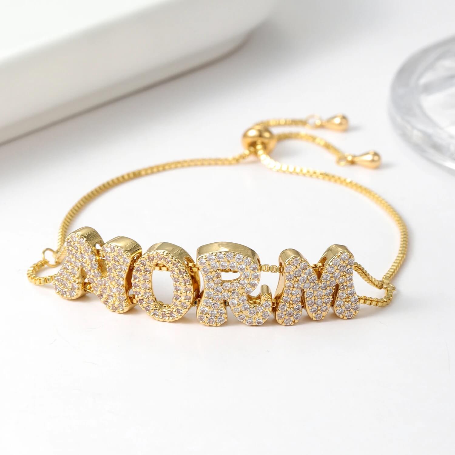 Personalised Bubble Initial Necklace – Playful Custom Jewelry Gift