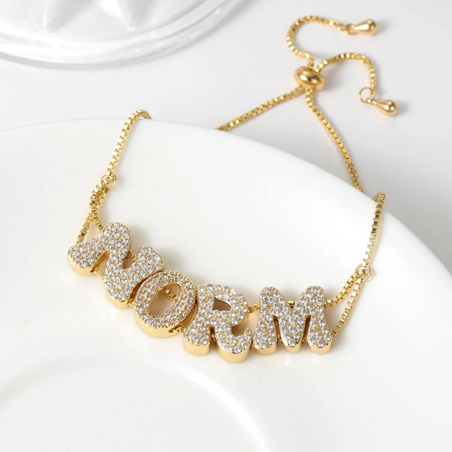 Personalised Bubble Initial Necklace – Playful Custom Jewelry Gift
