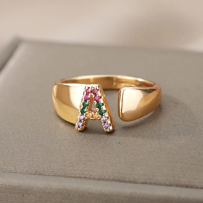 Personalized Radiance Rainbow Ring