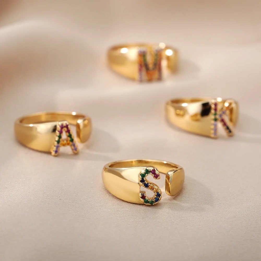 Personalized Radiance Rainbow Ring