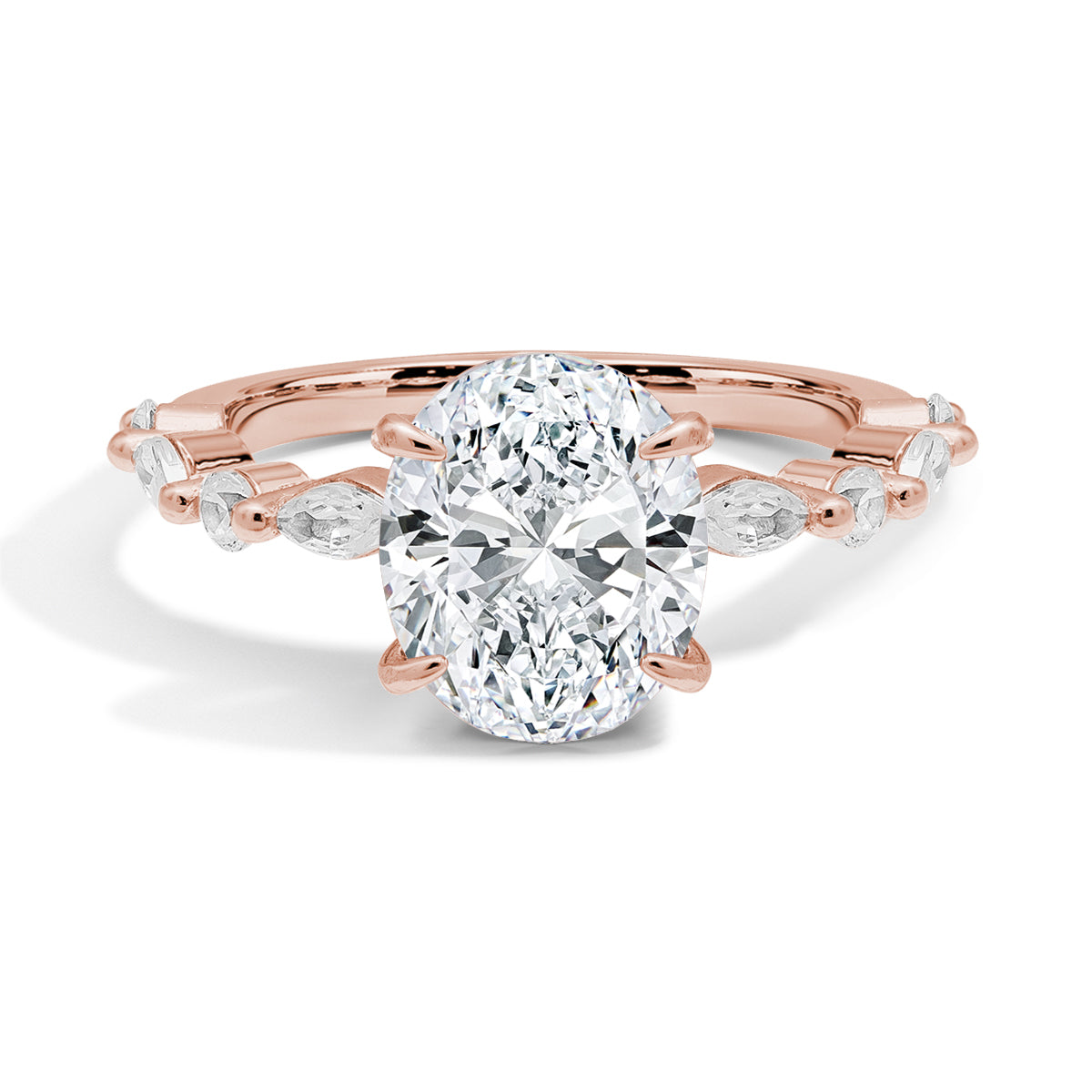 Lustre Evermore Moissanite Rose Gold Ring