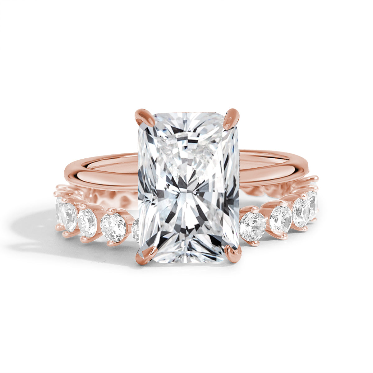 Eternal Harmony Moissanite Duo Ring Set