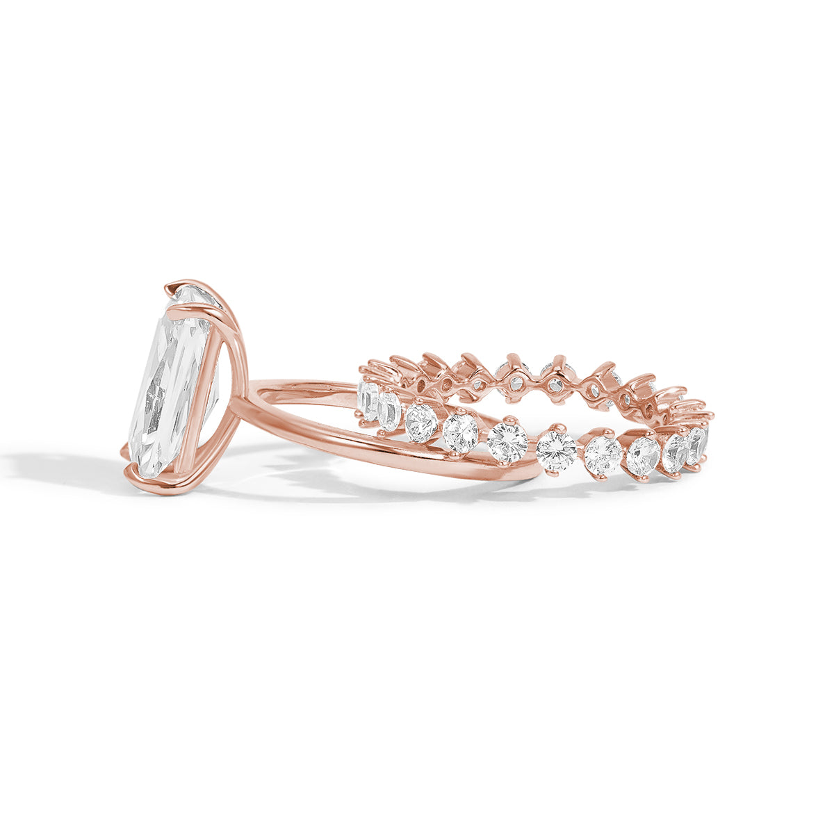 Eternal Harmony Moissanite Duo Ring Set