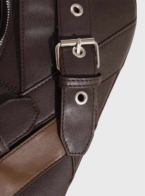 Elysian Buckle-Strap Shoulder Bag