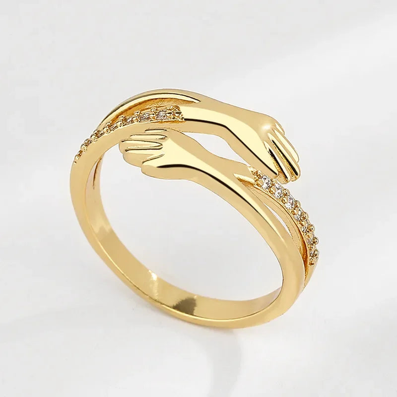 Diamond Cut Hug Ring