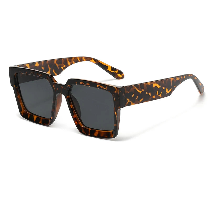 Eternal Elegance Square 70s-Inspired Bio-Based Sunglasses