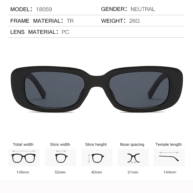 Midnight Bold Square Bio-Based Sunglasses