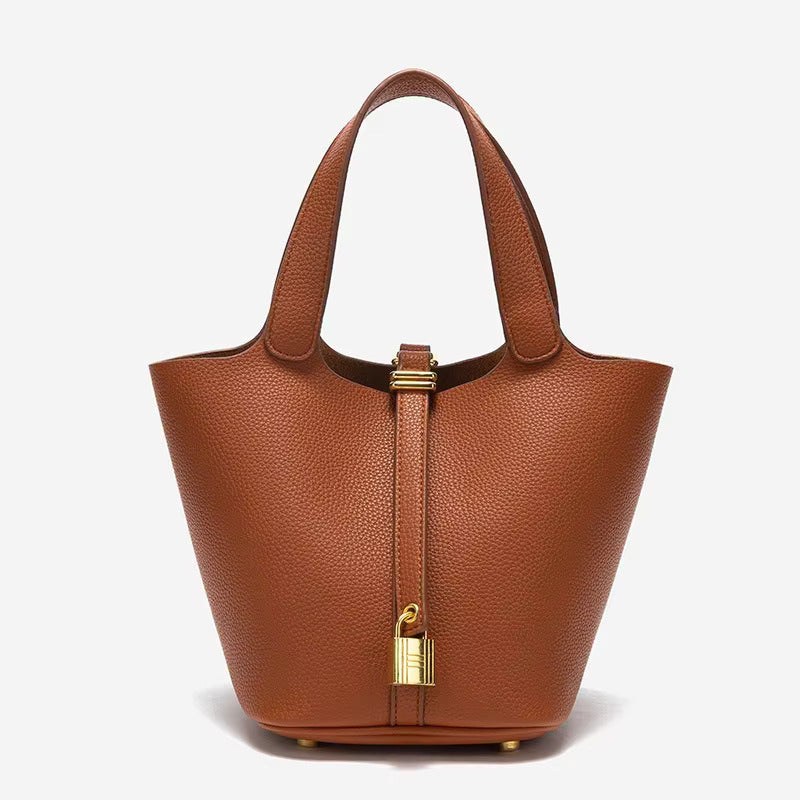 Vegan Leather Bucket Bag