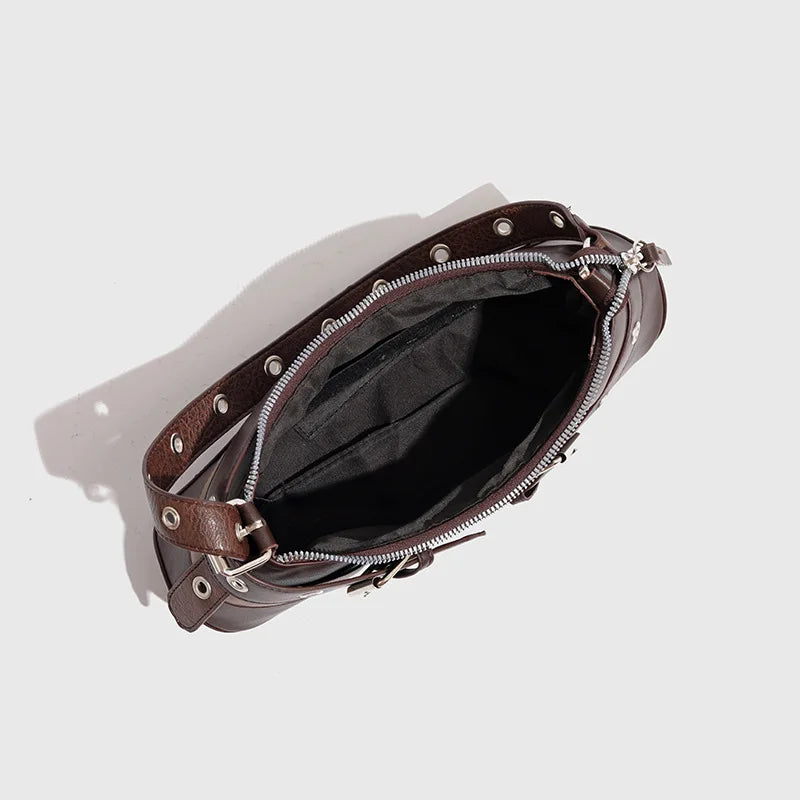 Elysian Buckle-Strap Shoulder Bag