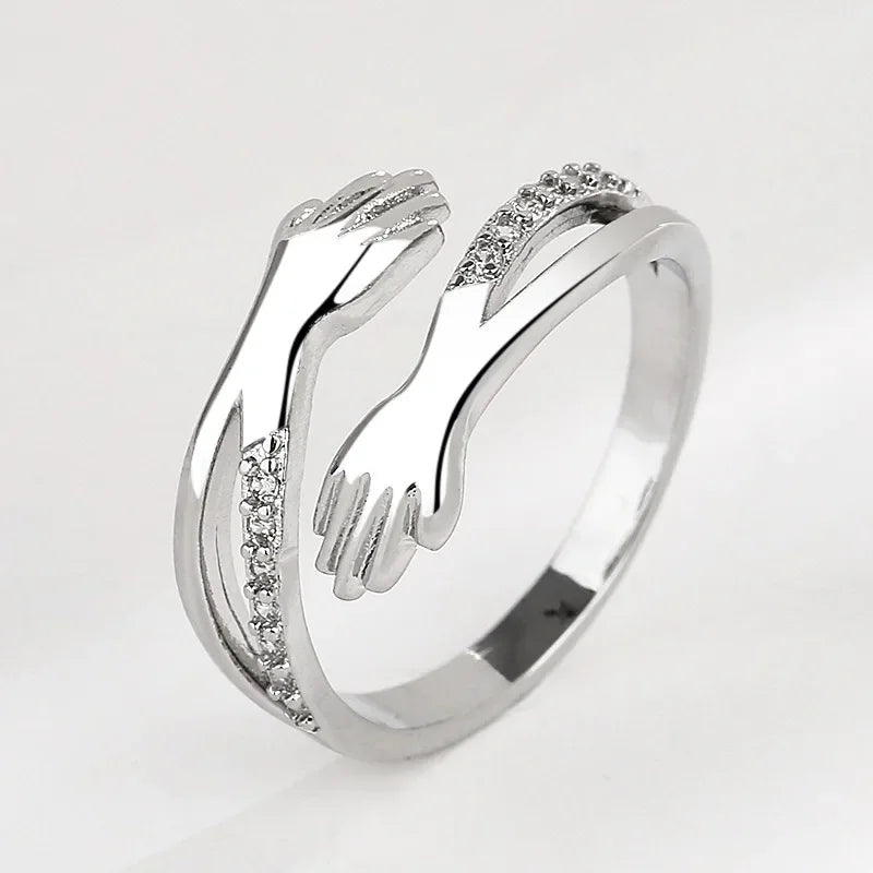Diamond Cut Hug Ring