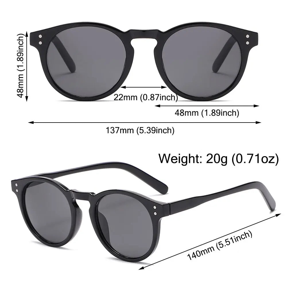 Eco-Chic Round Sunglasses – Embrace Timeless Elegance
