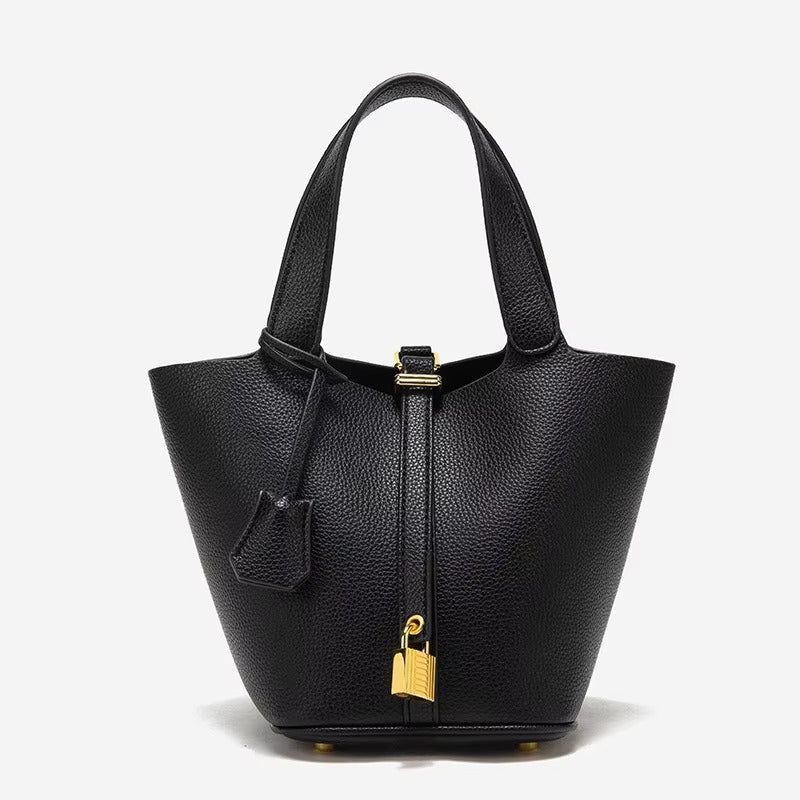 Vegan Leather Bucket Bag