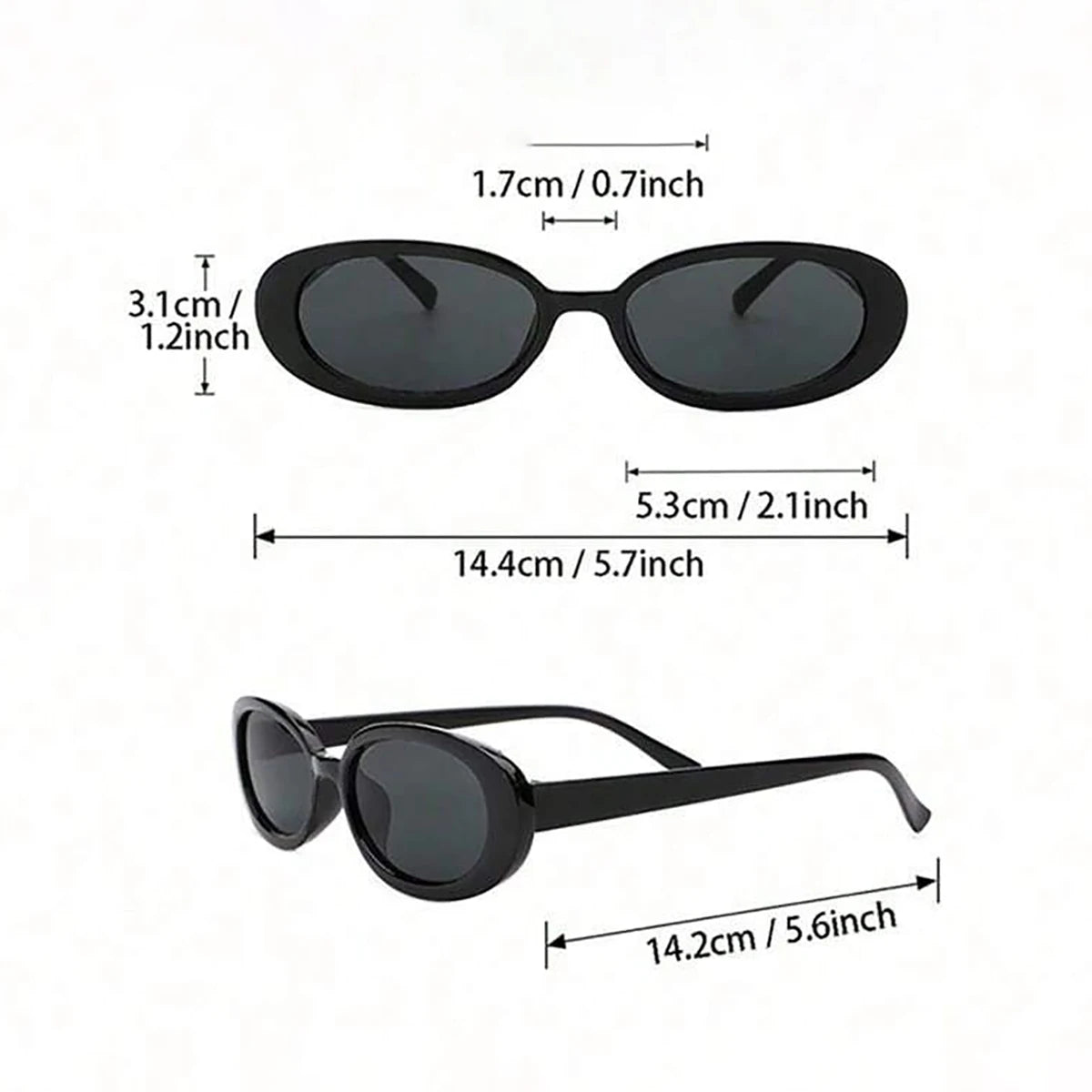 Eclipse Oval Polarized Sunglasses