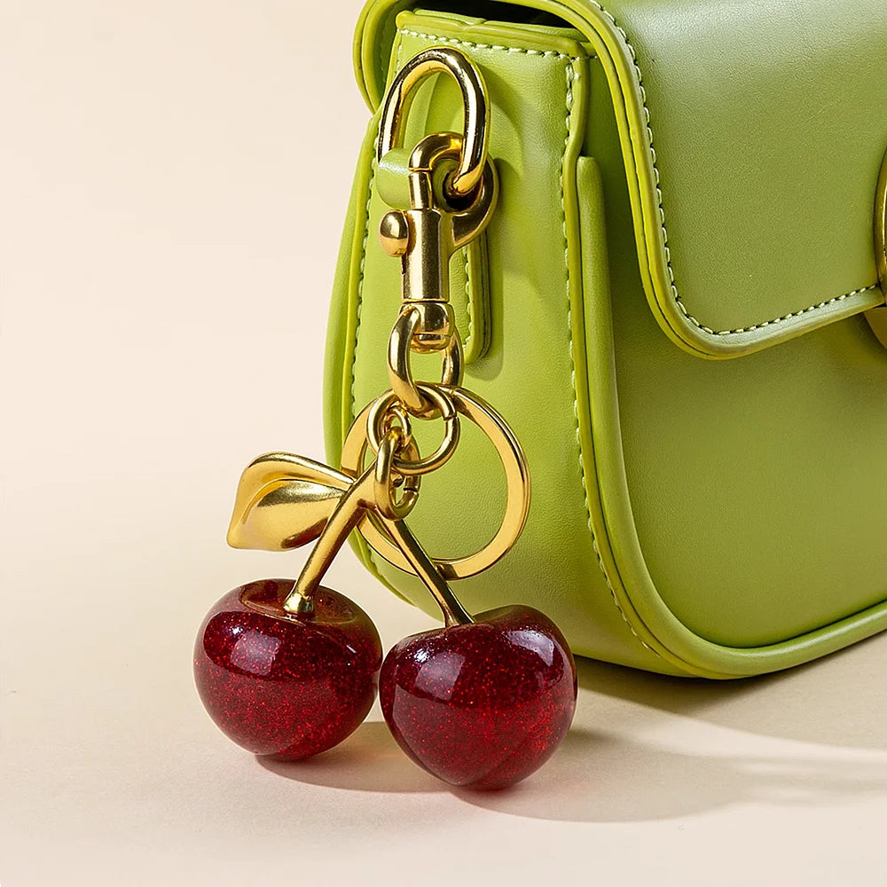 Gold Cherry Charm