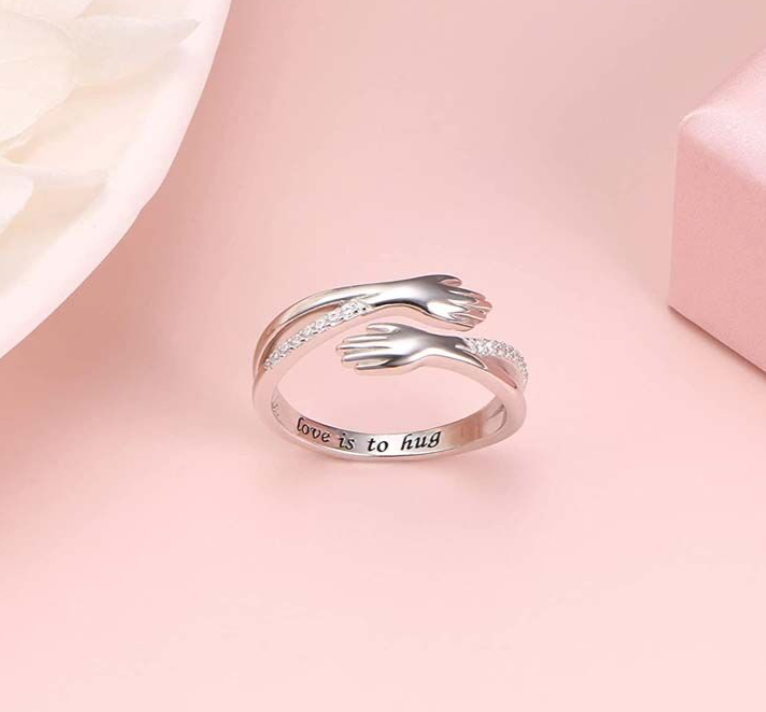 Diamond Cut Hug Ring
