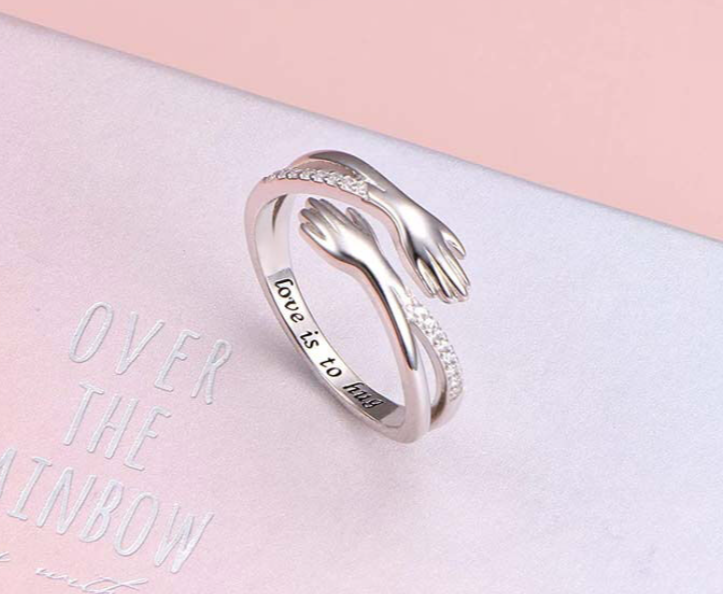 Diamond Cut Hug Ring