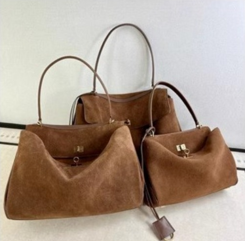 Elarna Vegan Suede Chic Handbag