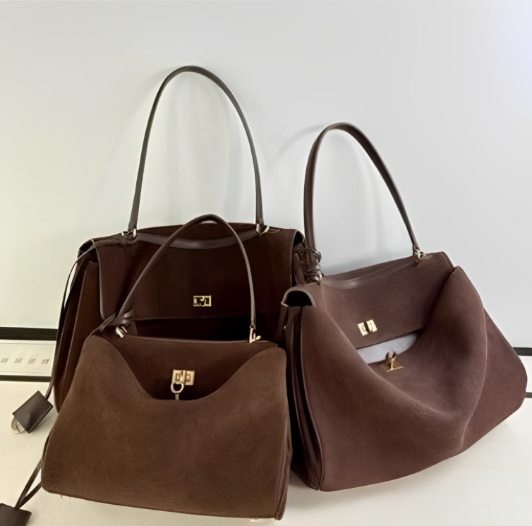 Elarna Vegan Suede Chic Handbag