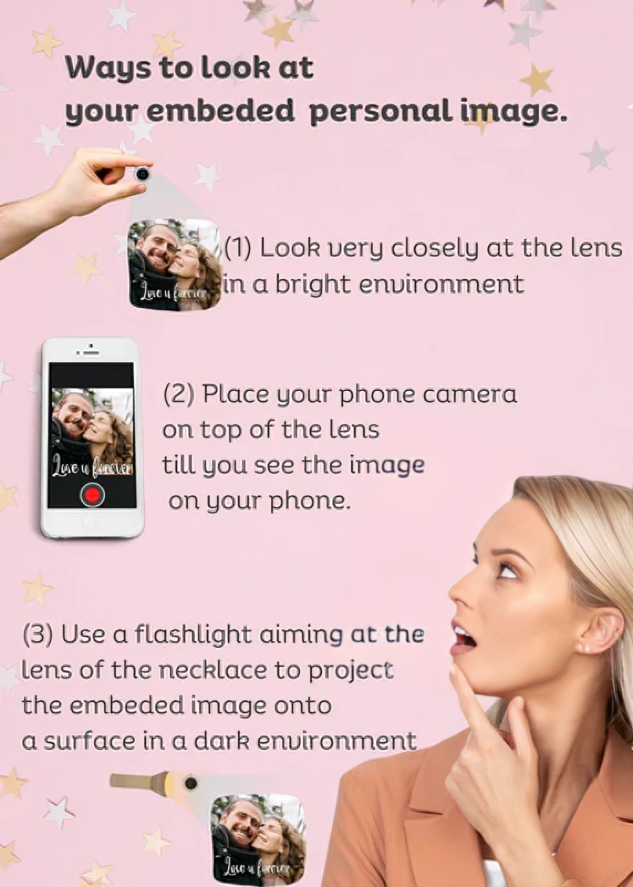 Photo Projection Heart Bracelet