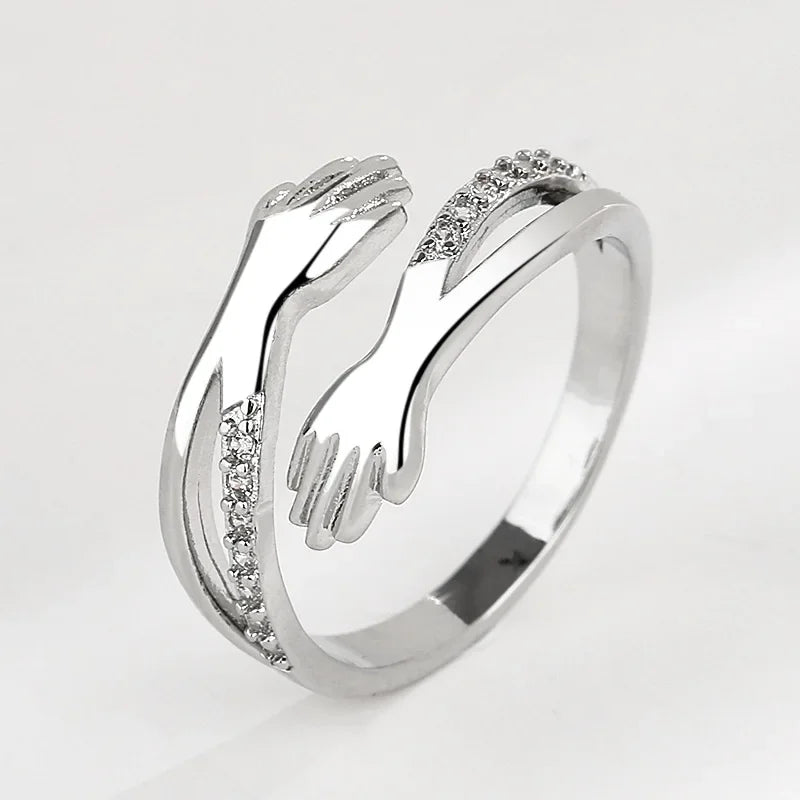 Diamond Cut Hug Ring