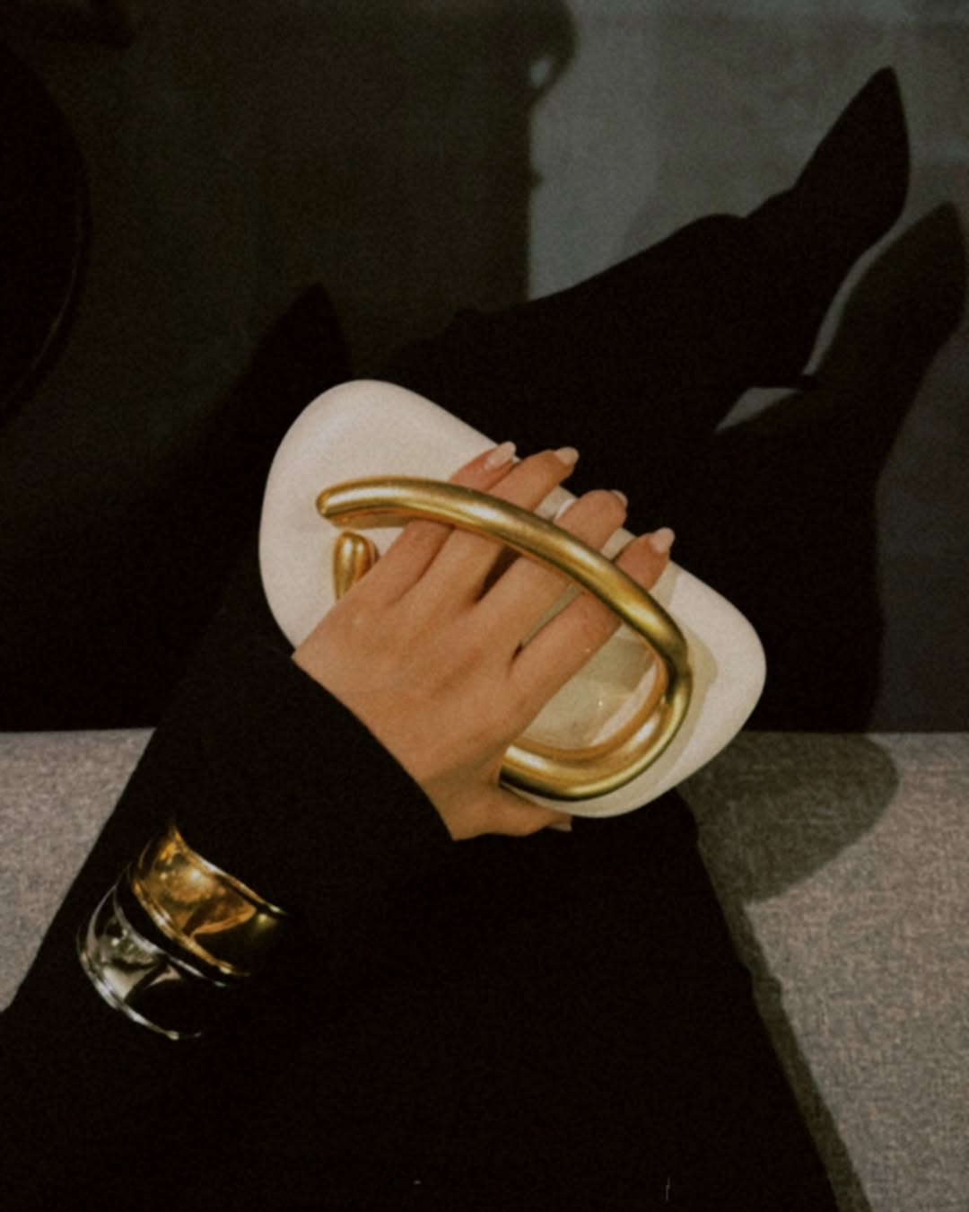 Mother-of-Pearl Box Clutch