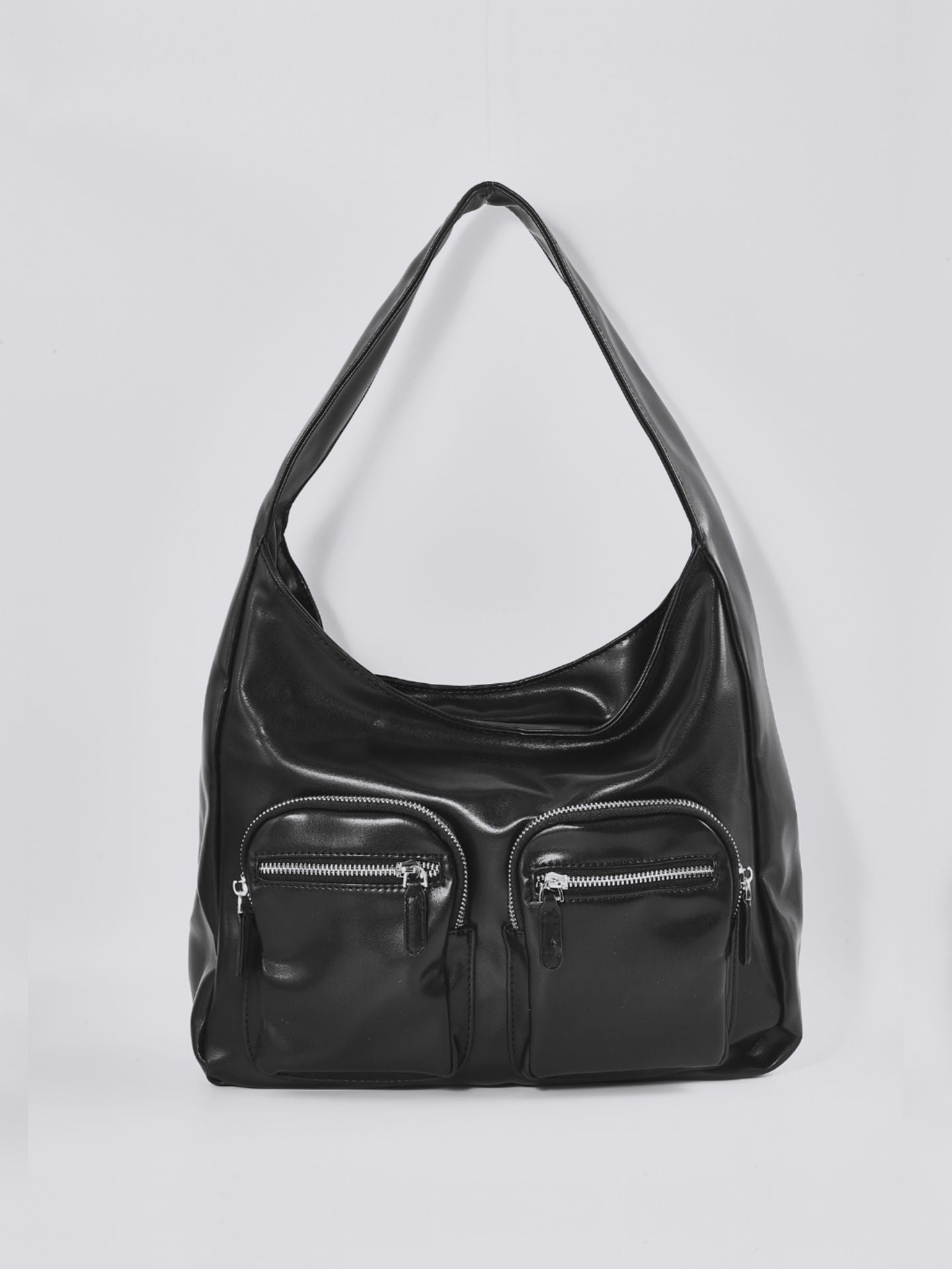 Claire Pocket Vegan Leather Shoulder Bag