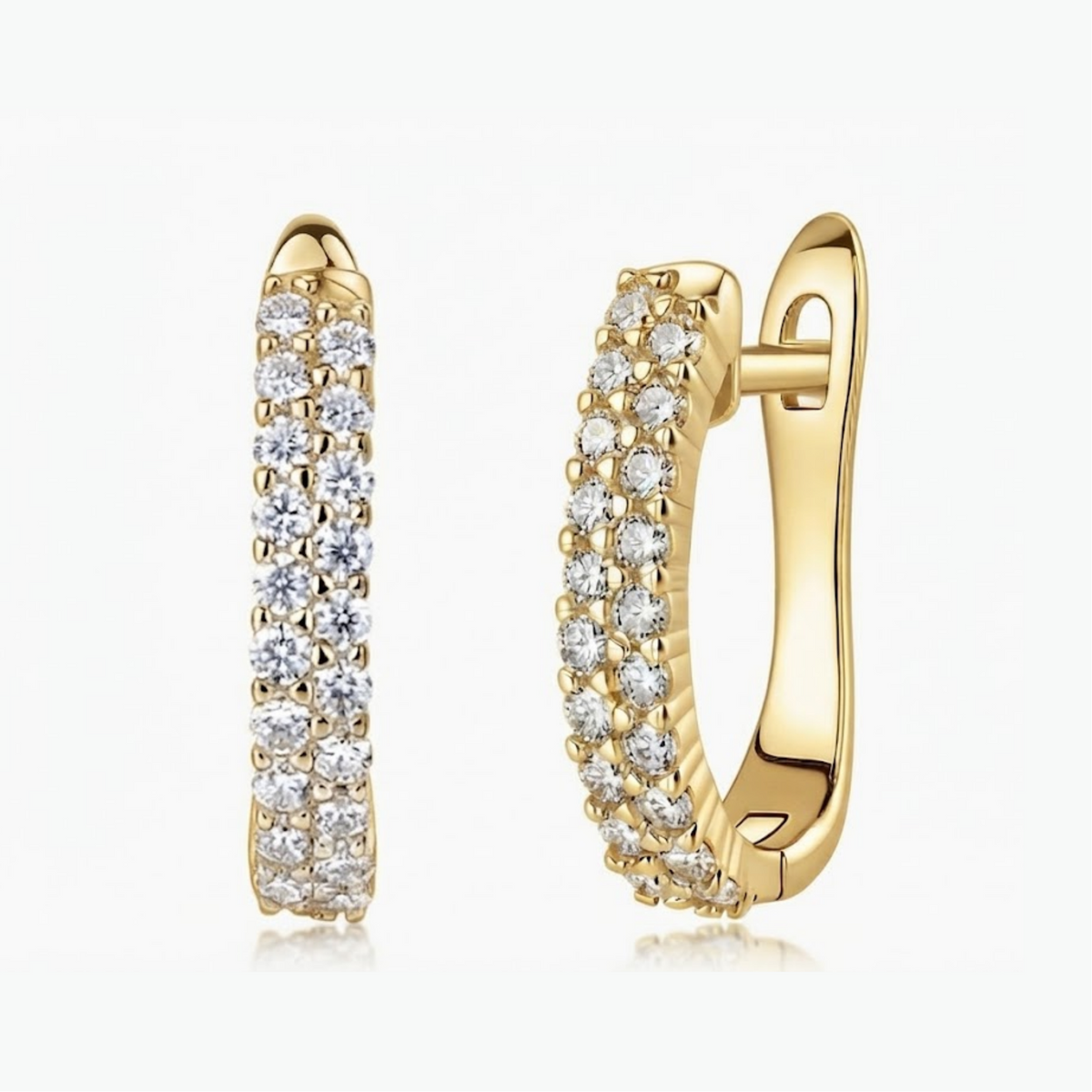 Evera Moissanite Hoop Earrings