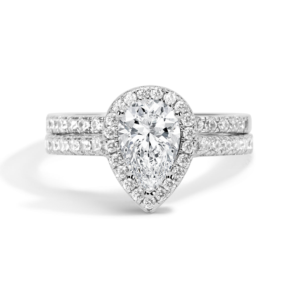 Isabella Moissanite Sterling Silver Ring