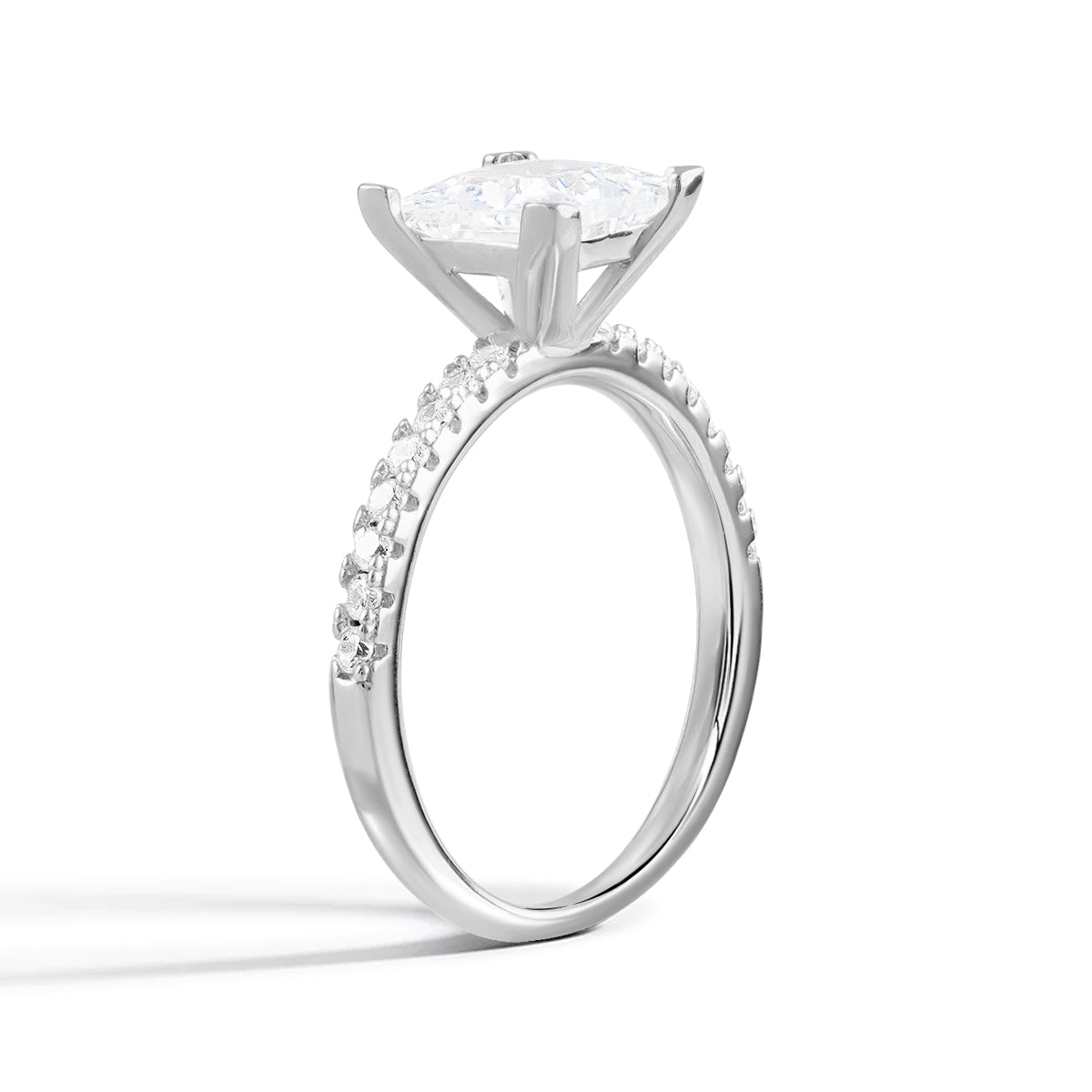 Lustrous Eternity Moissanite Ring