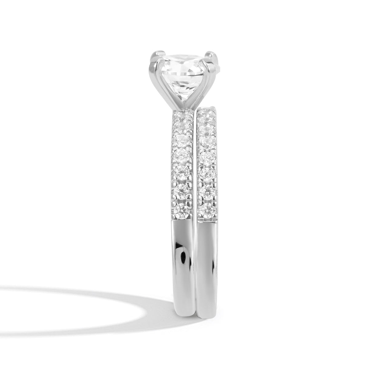 Lustrous Promise Moissanite Ring