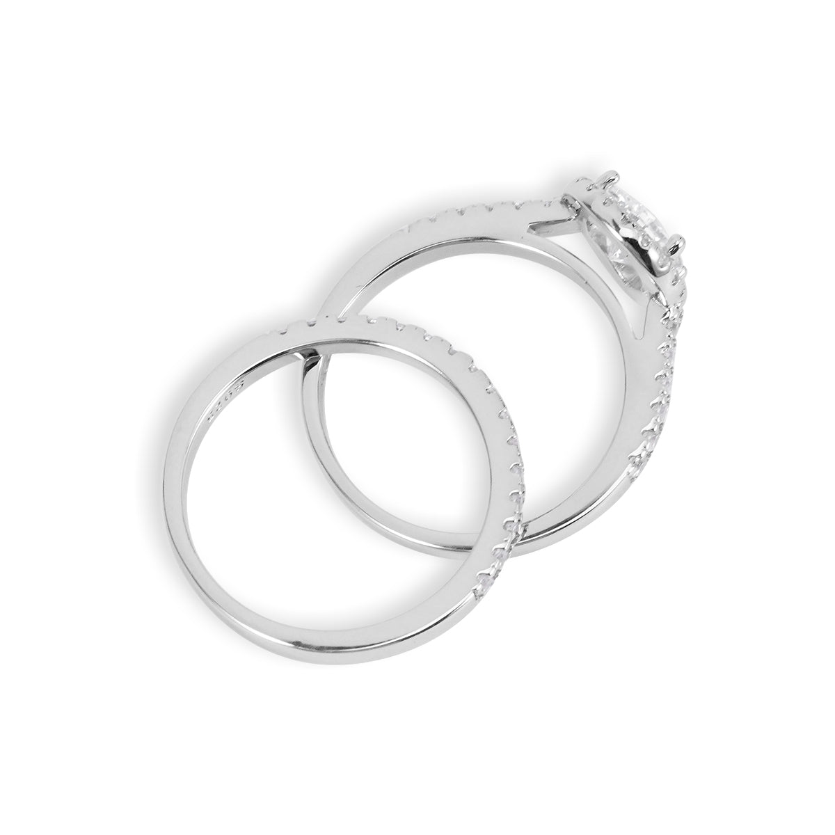 Isabella Moissanite Sterling Silver Ring