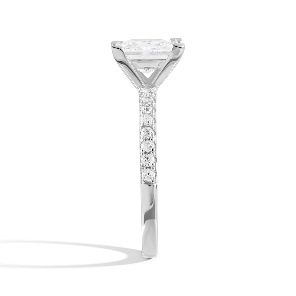 Lustrous Eternity Moissanite Ring