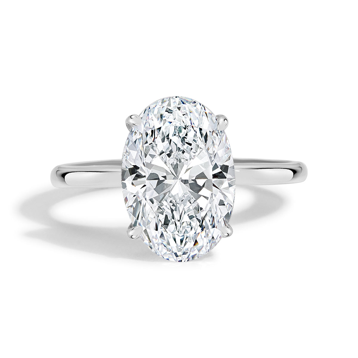 Celestial Glow Moissanite Solitaire Ring
