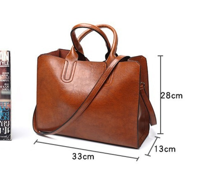 Rose Grande Messenger Tote Bag