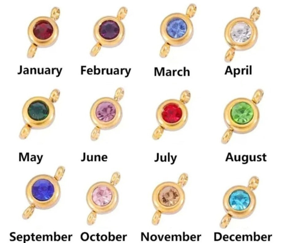 Personalized Aria Birthstone Necklace – Custom Birthstone Pendant for a Personal Touch