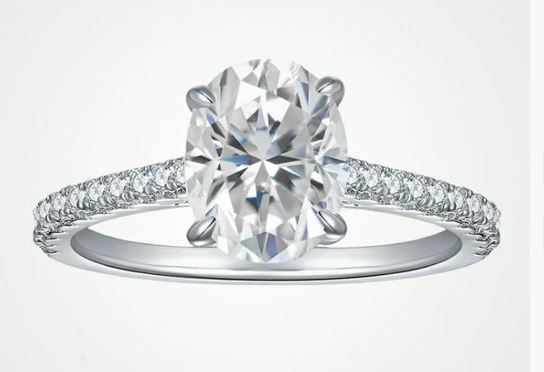 Eternal Radiance Moissanite Solitaire Ring