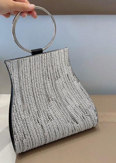 Luxe Shimmering Handbag - Elegant and Versatile  Bag