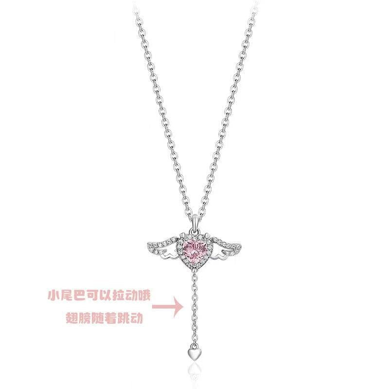 Angel’s Embrace Heart & Wings Necklace