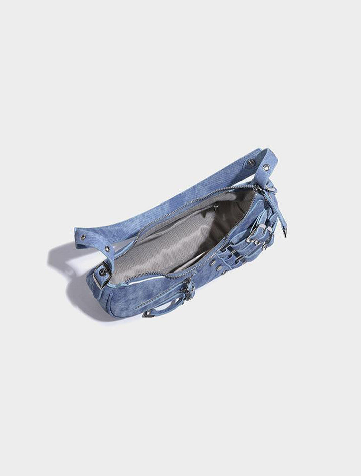 LunaEdge Buckle Crescent Hobo Bag