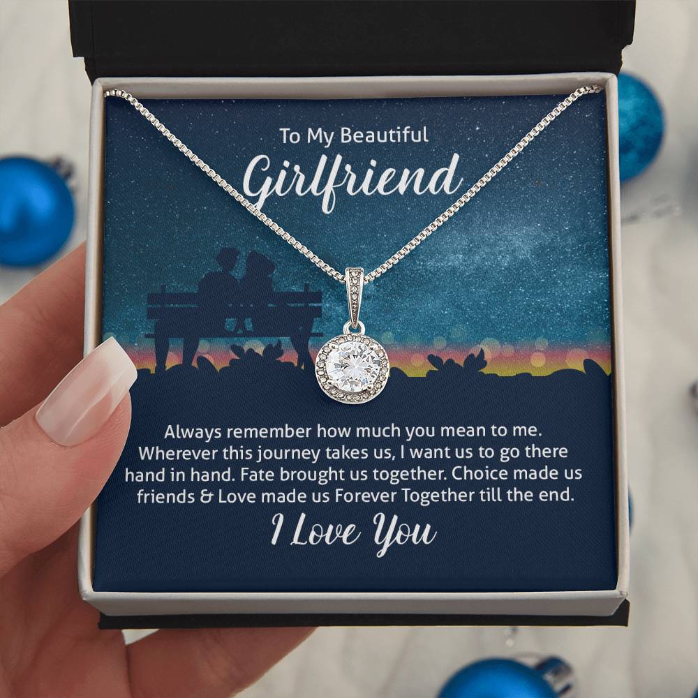 To My Girlfriend Hope Pendant Necklace