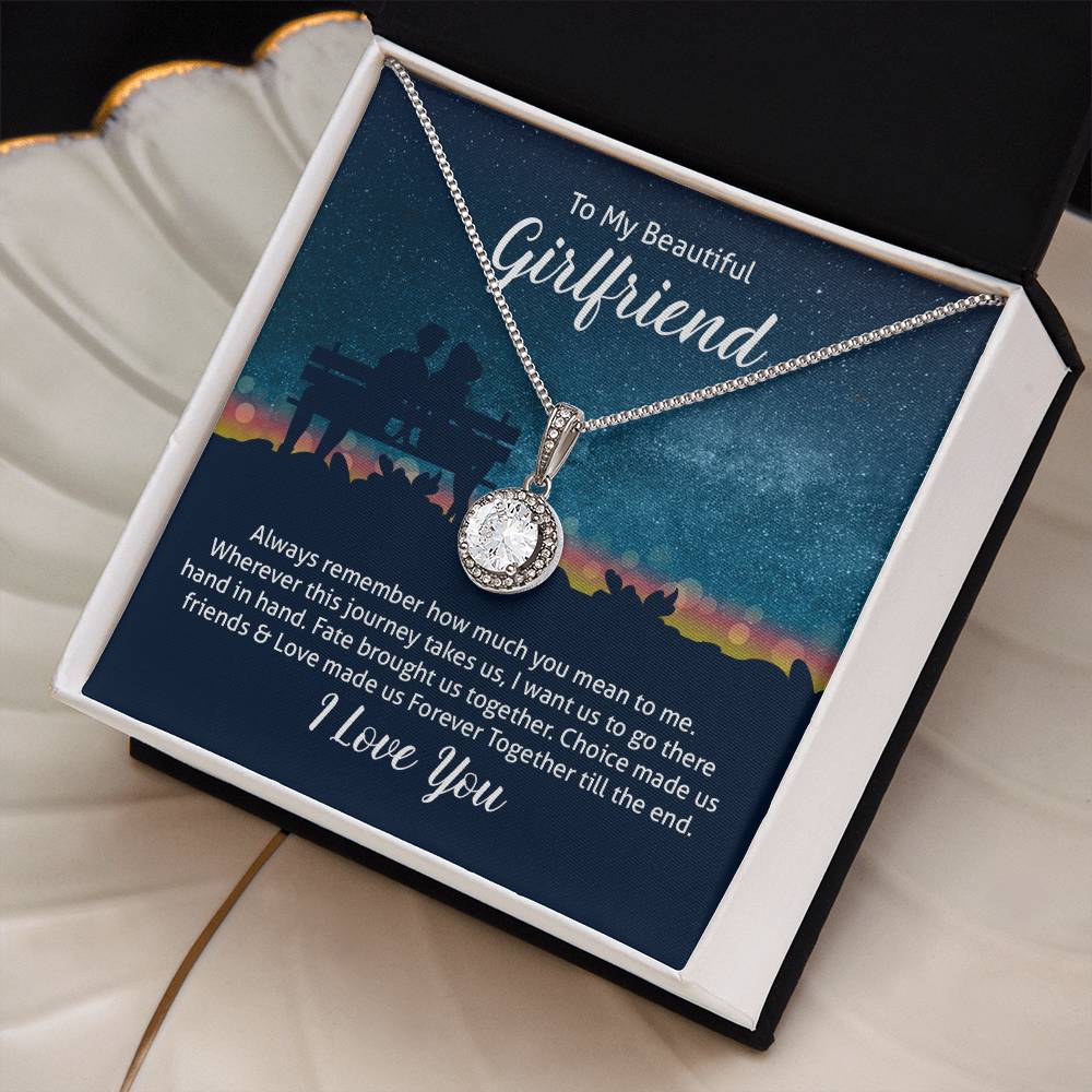 To My Girlfriend Hope Pendant Necklace