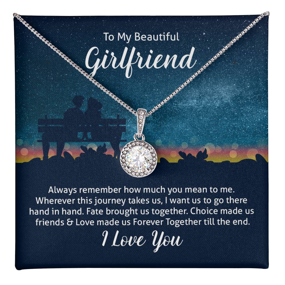 To My Girlfriend Hope Pendant Necklace