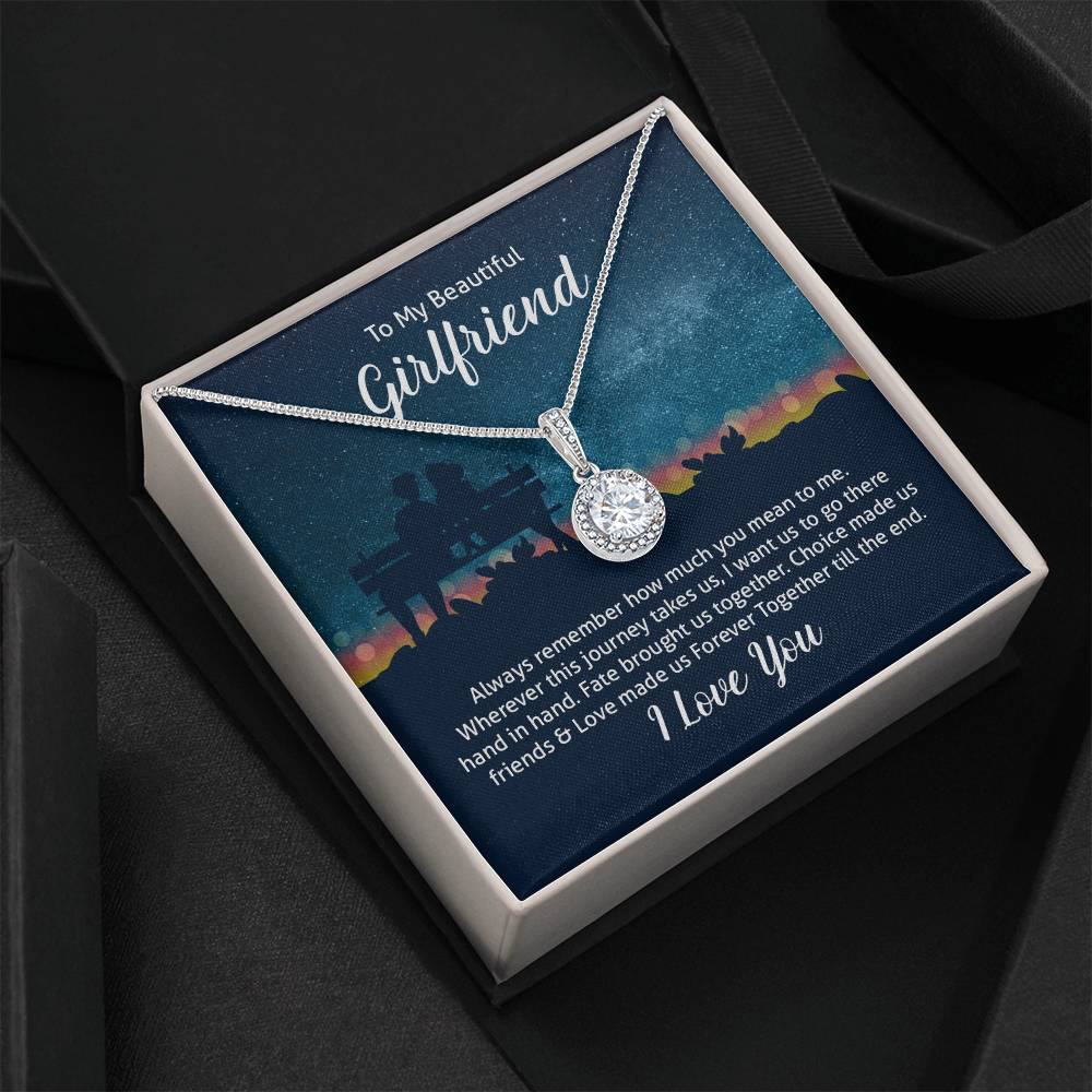 To My Girlfriend Hope Pendant Necklace