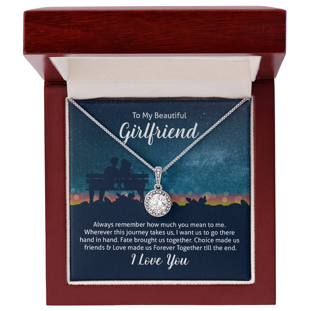 To My Girlfriend Hope Pendant Necklace